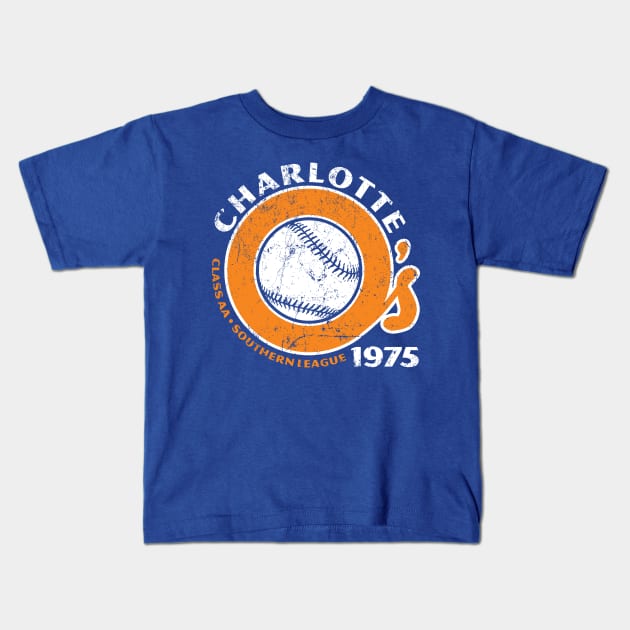 Charlotte Orioles Kids T-Shirt by MindsparkCreative